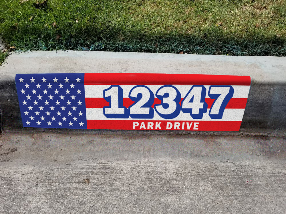 US Flag Curbside Sticker